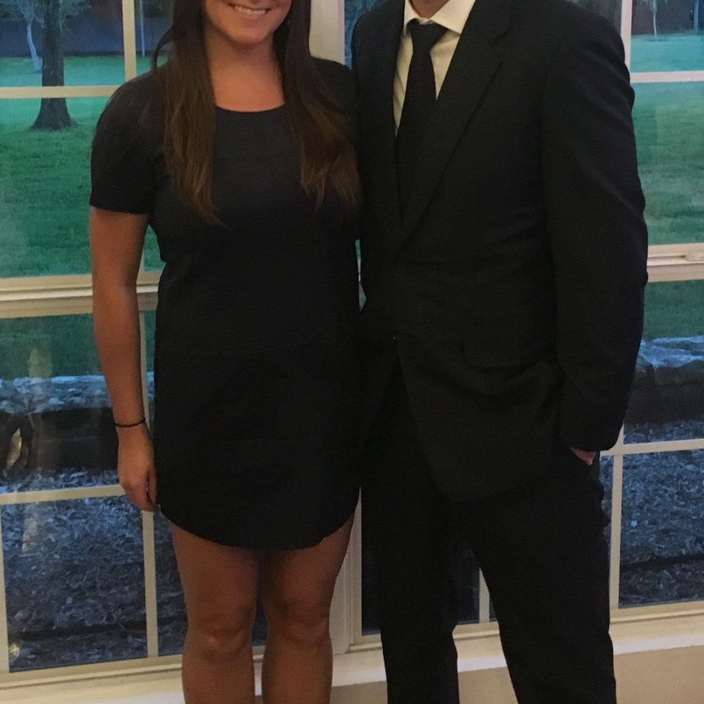 altar'd state faux suede navy colored dress, size small